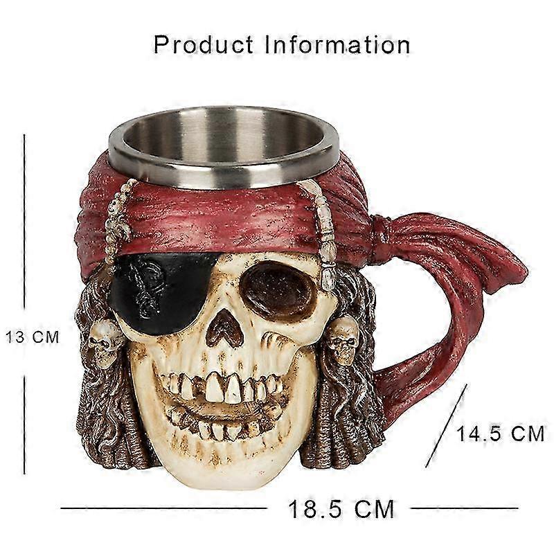 Creative Pirate Skull Beer Mug Mug Coffee Cup