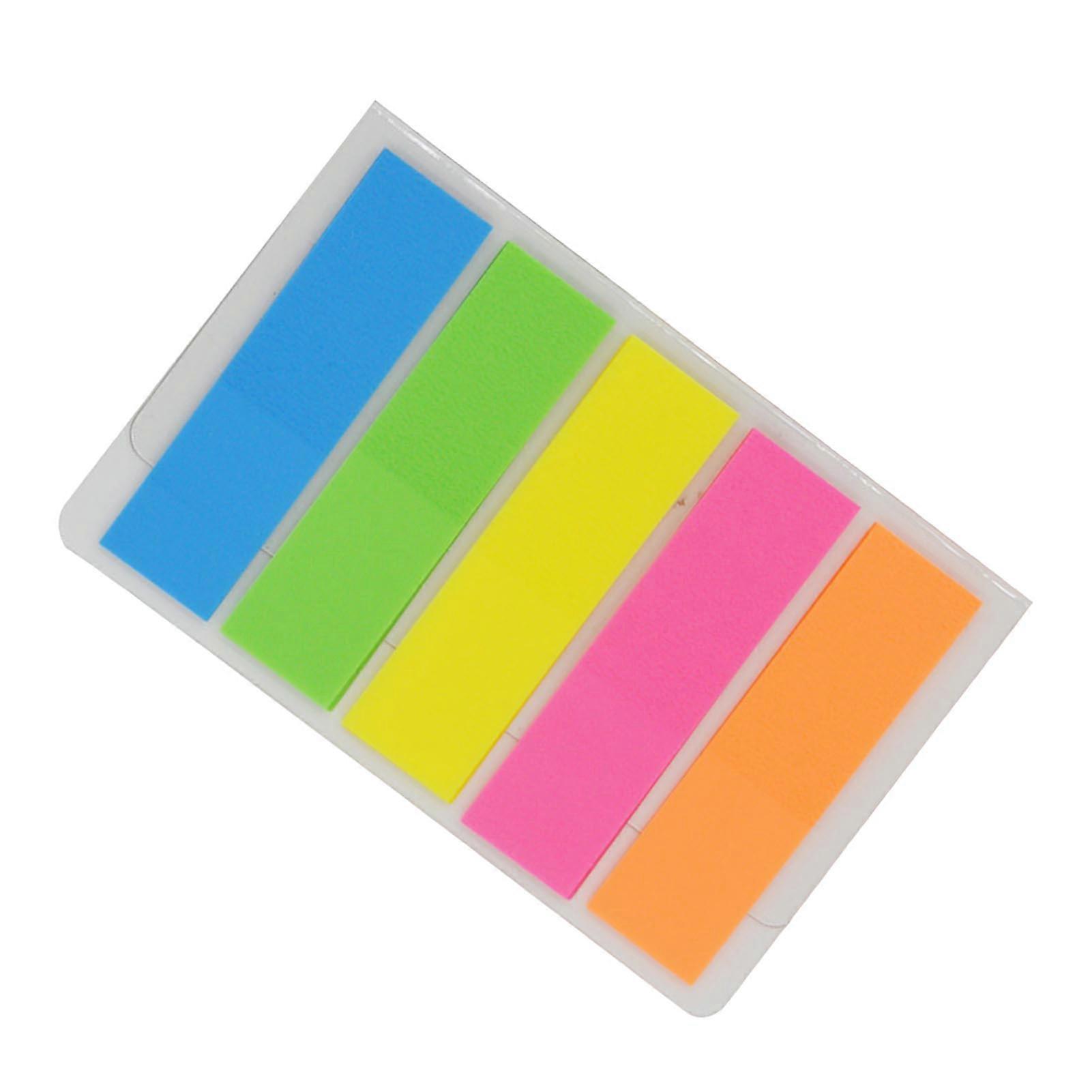 Color Coding Labels 5 Fluorescent Colors, 100 Sheets Adhesive Stickers
