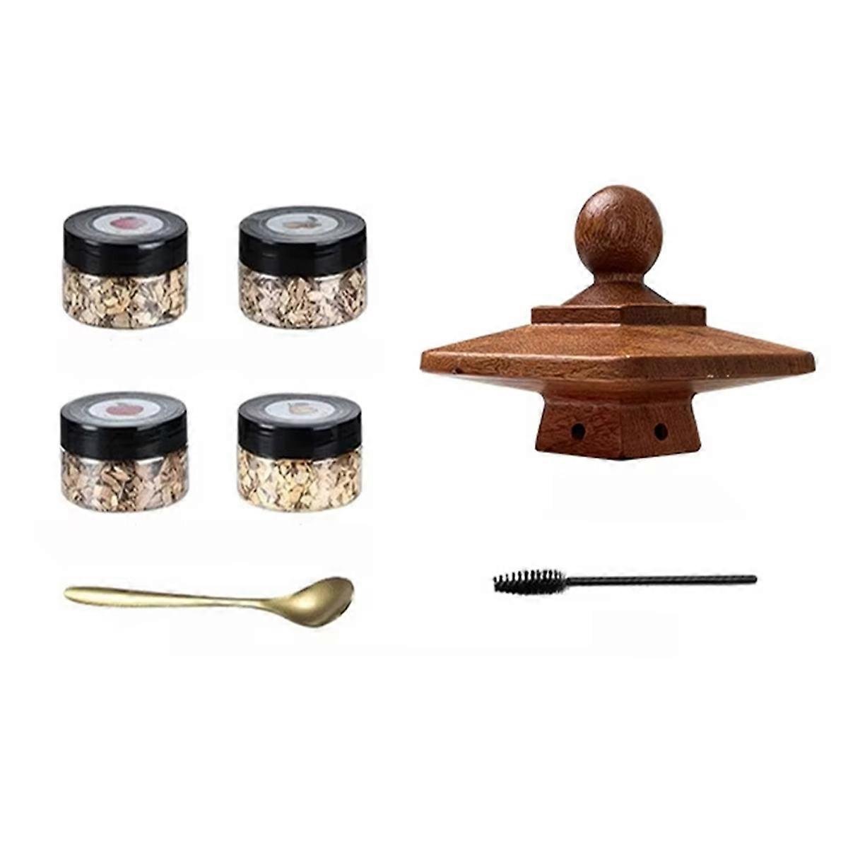 Cocktail Smoker Kit for Whiskey & ,Wood Hood Smoker with Old Fashioned Smoker Tools, Enhances Beverage Flavor