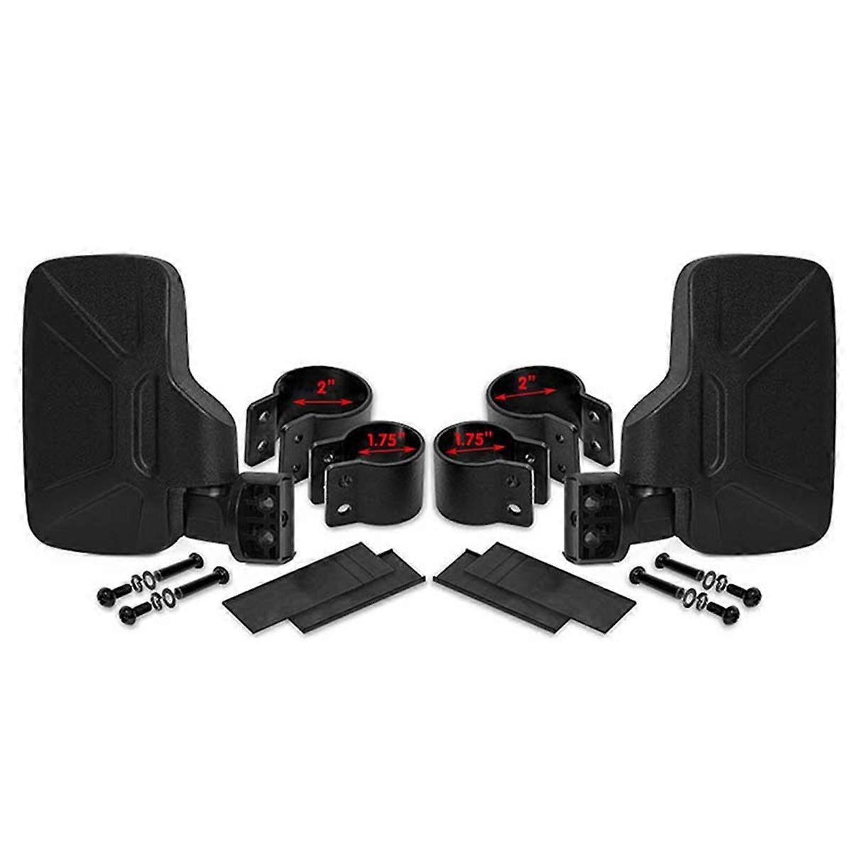 UTV Modified Rearview Mirror UTV Universal 1.75-2 Inch Side and 1.5/1.75/2 Inch Center Rear View Mirror