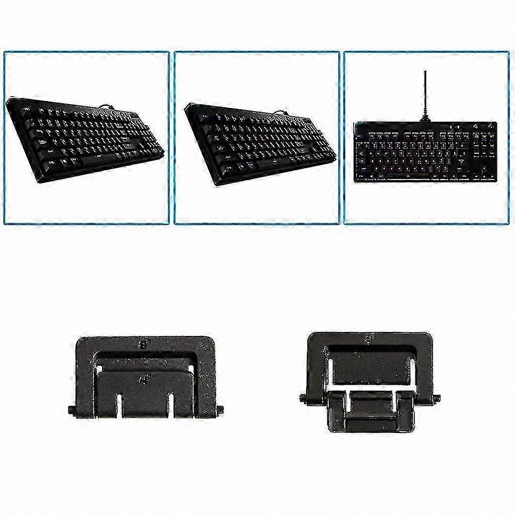 2-Piece Keyboard Stand Bracket for Gaming Keyboards - Replacement Legs for Mechanical Models