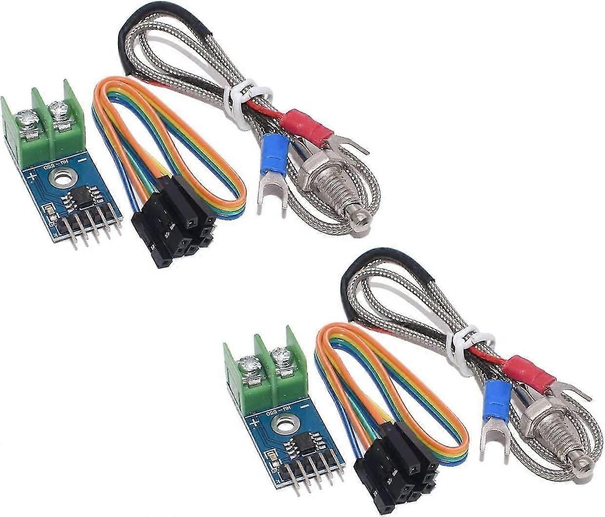 2pcs Max6675 K-type Thermocouple Temperature Sensor 0-800 Degrees Module Shibaod