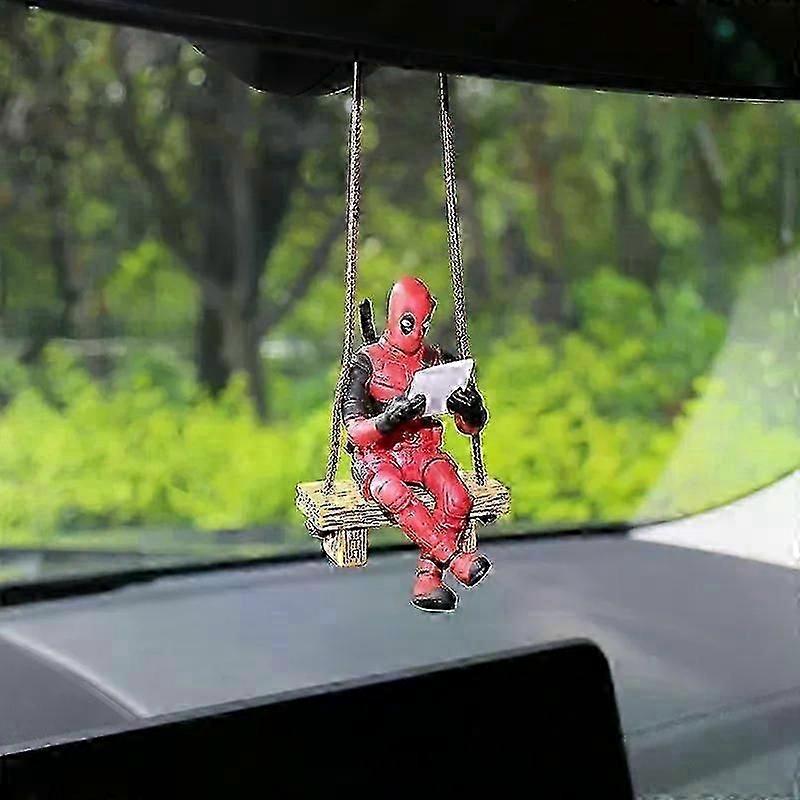 ملحق سيارة Mini Deadpool Action Figure مثالي لمحبي Marvel البريطانيين