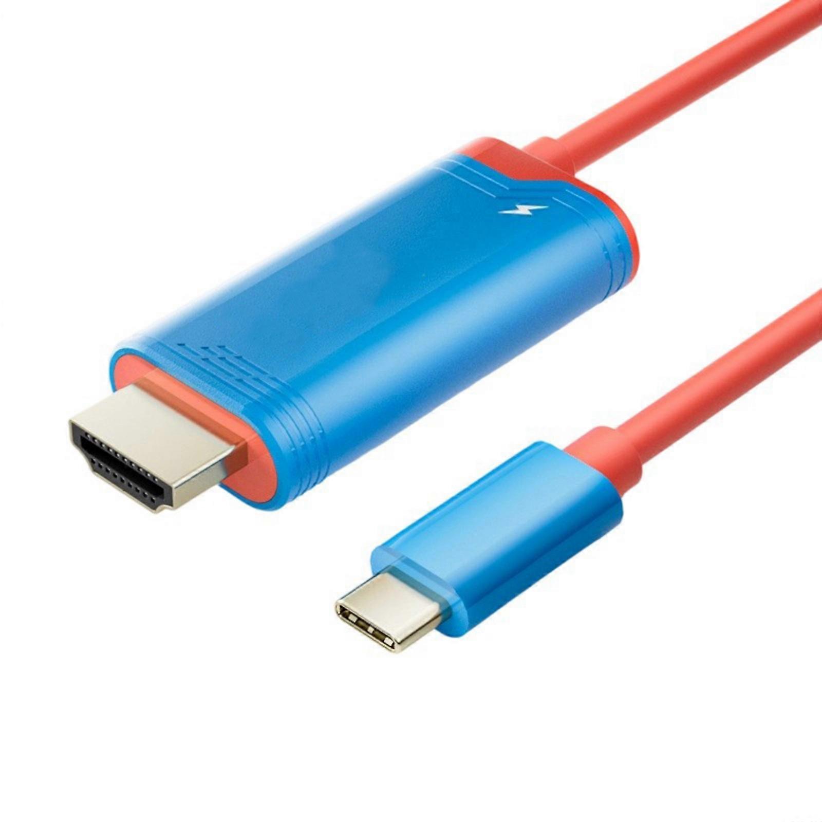 4K 144Hz Cable High Refreshing Rate Display Strong ABS Connector Easy to Carry For Consoles Gaming System Red and blue