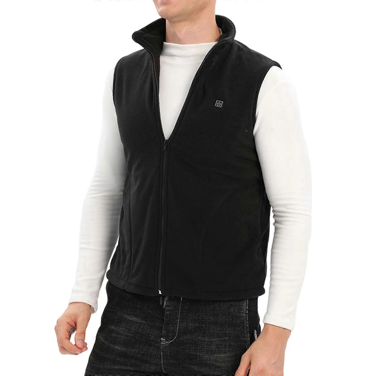 Intelligent Temperature Control Heated Vest 5 Warming Area USB Power Quick Heating For Backpacking Ice Fishing Winter  XL