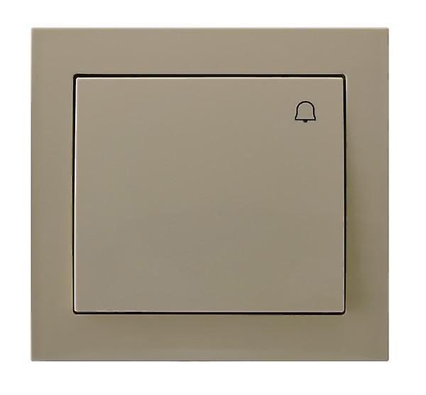 Big Button Reactive Push Release Door Bell Switch Plate Various Colours