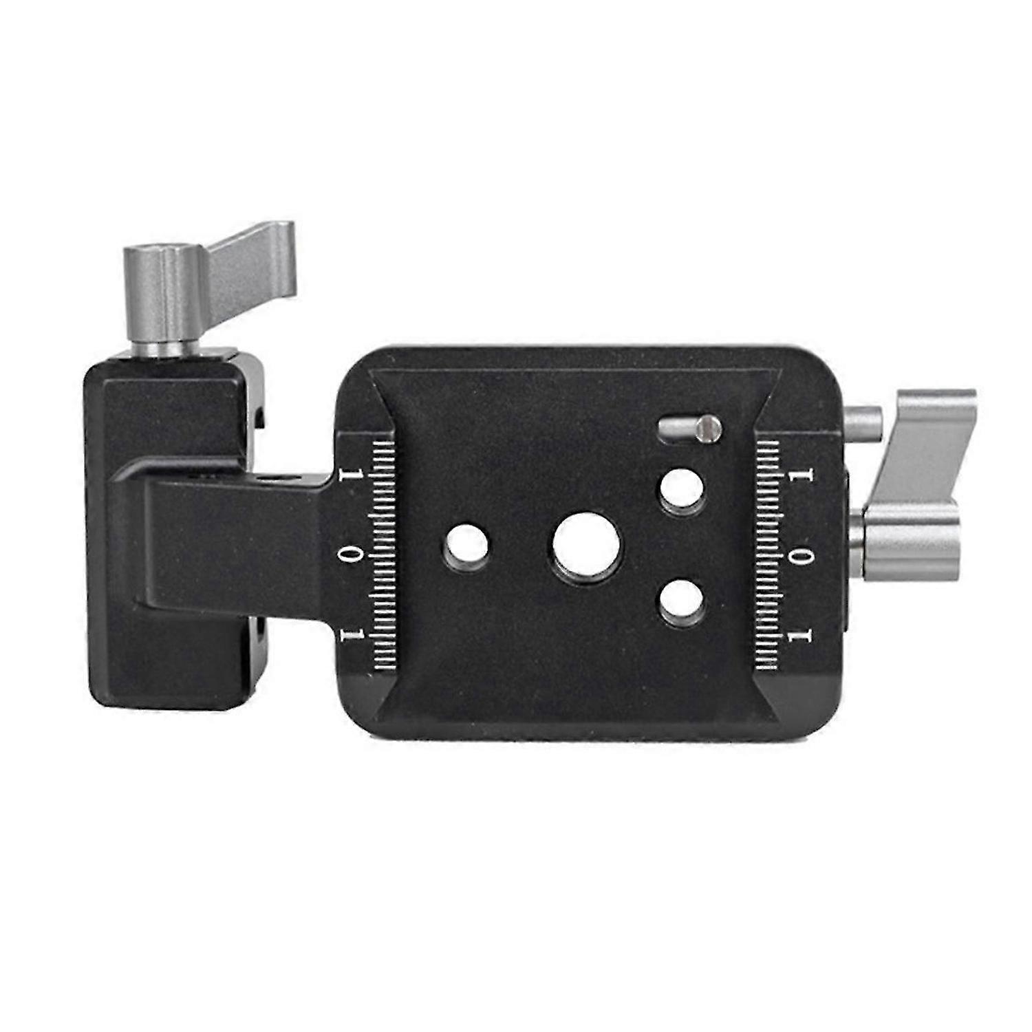 لوحة تركيب مشبك السكك الحديدية مع حامل كاميرا عمودي للحذاء البارد ل RS3 RS2 RS3 PRO أسود ورمادي