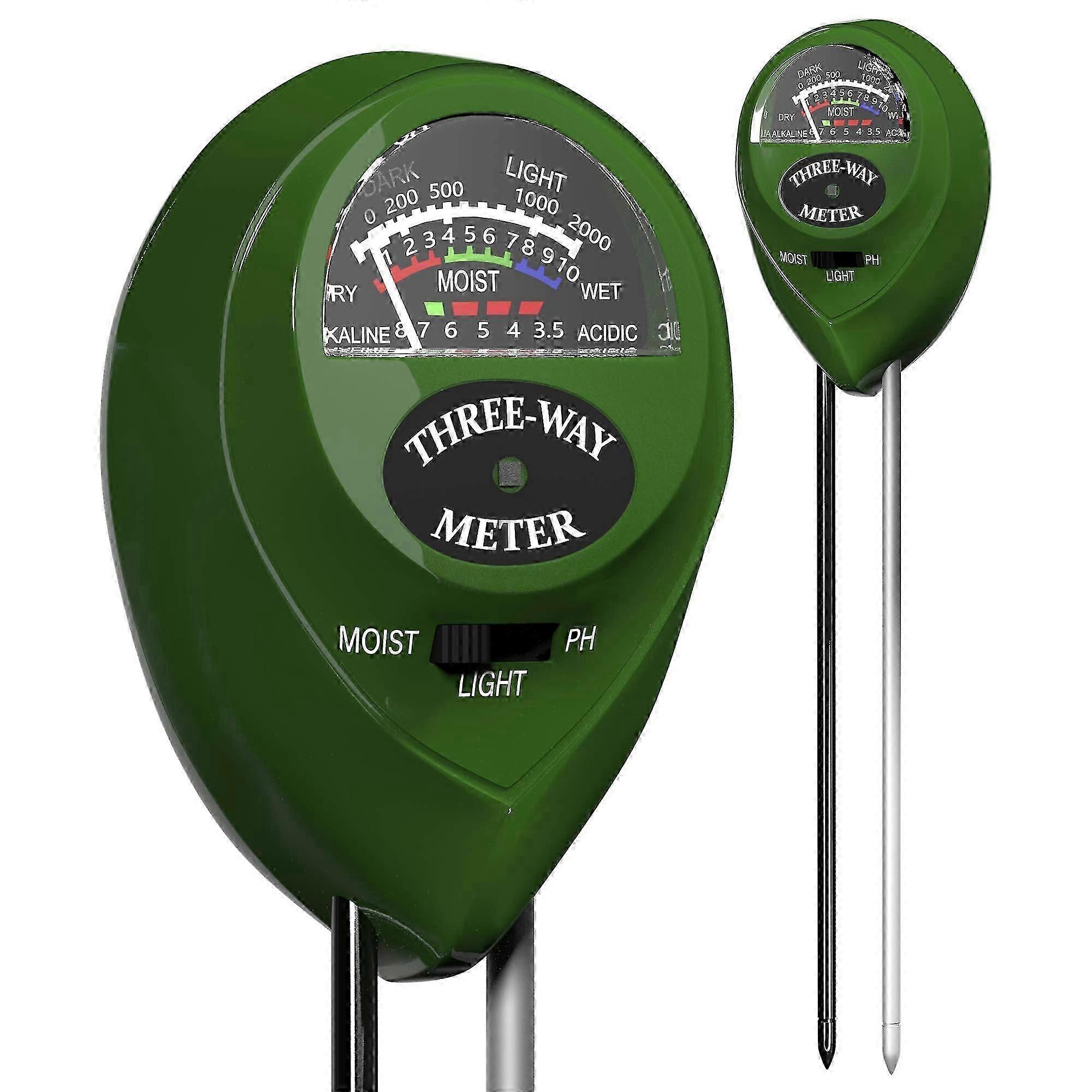 3 in 1 Soil PH Tester Water Moisture Test Meter Kit For Garden Plant Testing