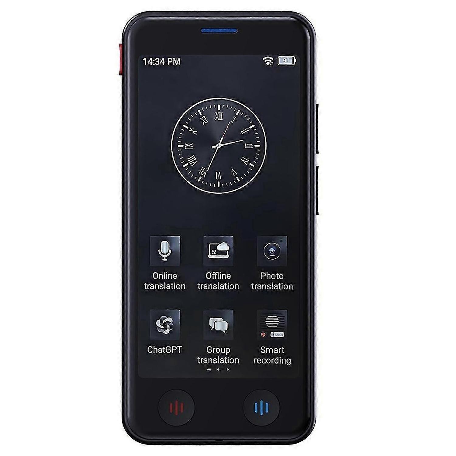 Portable Language Translator Device,Ai Instant Two-Way 139 Foreign Translator for Business Travel Support Voice, Photo