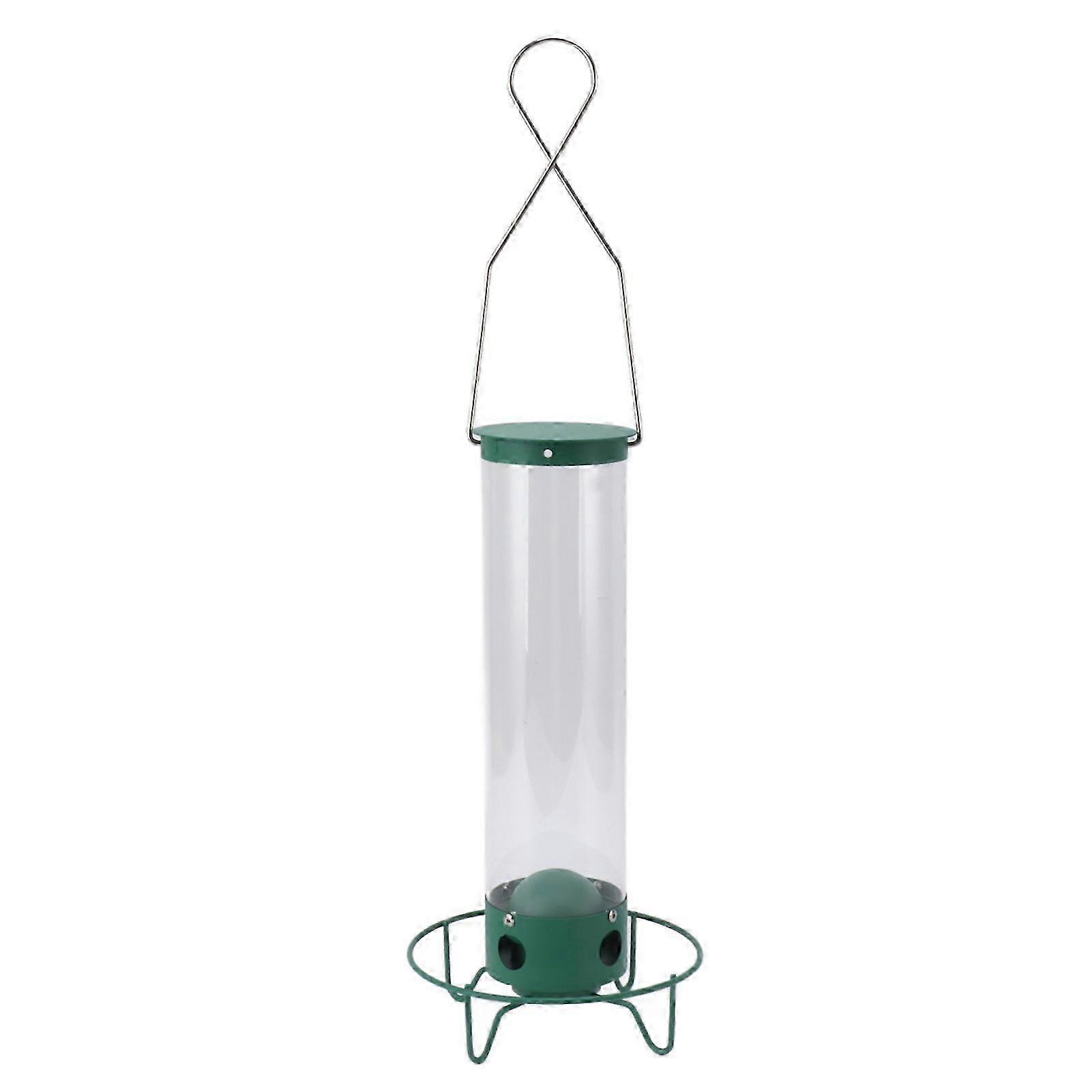 2025 Squirrel Proof Wild Bird Feeder Large Capacity 4 Holes Portable Outdoor Hanging Bird Feeder Easy To Fill Weather Resistant