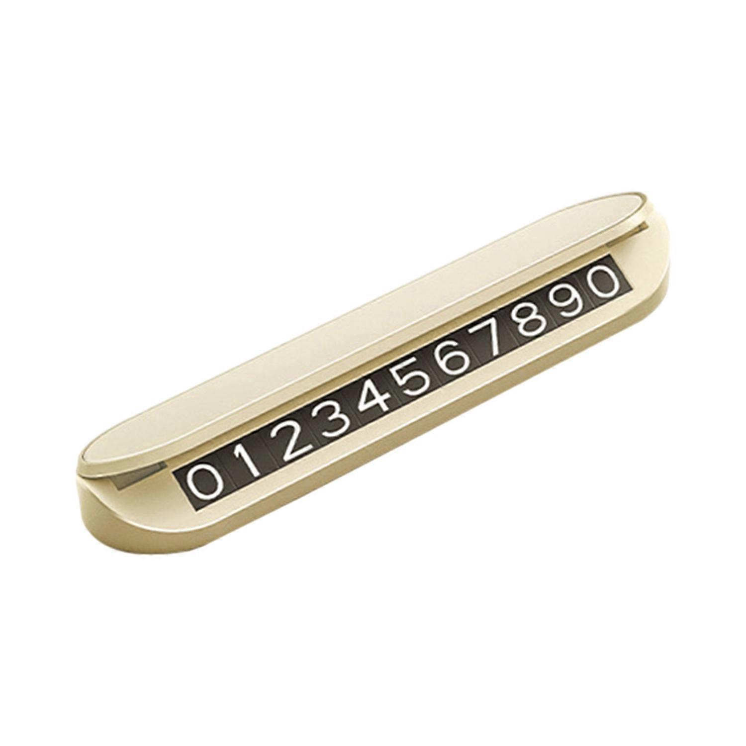 Car Parking Number Plate Night Luminous Dashboard Mount Universal Auto Temporary Phone Number Sign