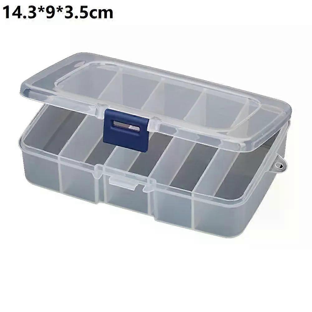 1PC Plastic Tool Screws IC Storage Box Craft Organizer Small Part Container Case 5-Grid Transparent Tool Storage Case