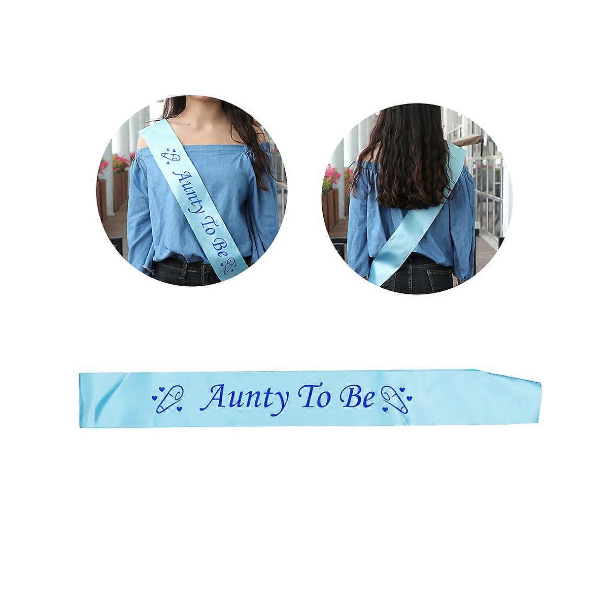 to Be Sashes Satin Shoulder Strap for Party Use Blue