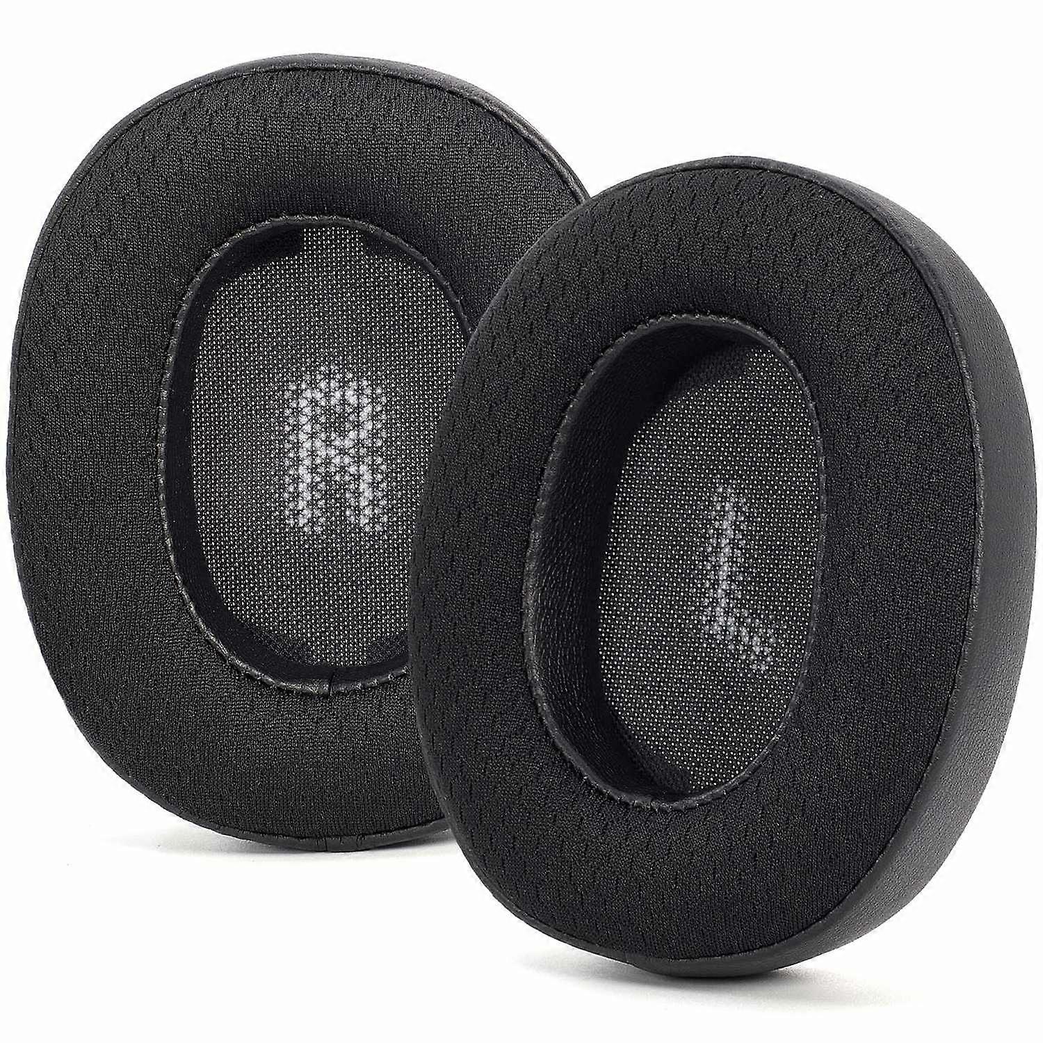 For JBL E55BT 1pair Replacement Earpads Protein Leather & Soccer-Inspired Mesh