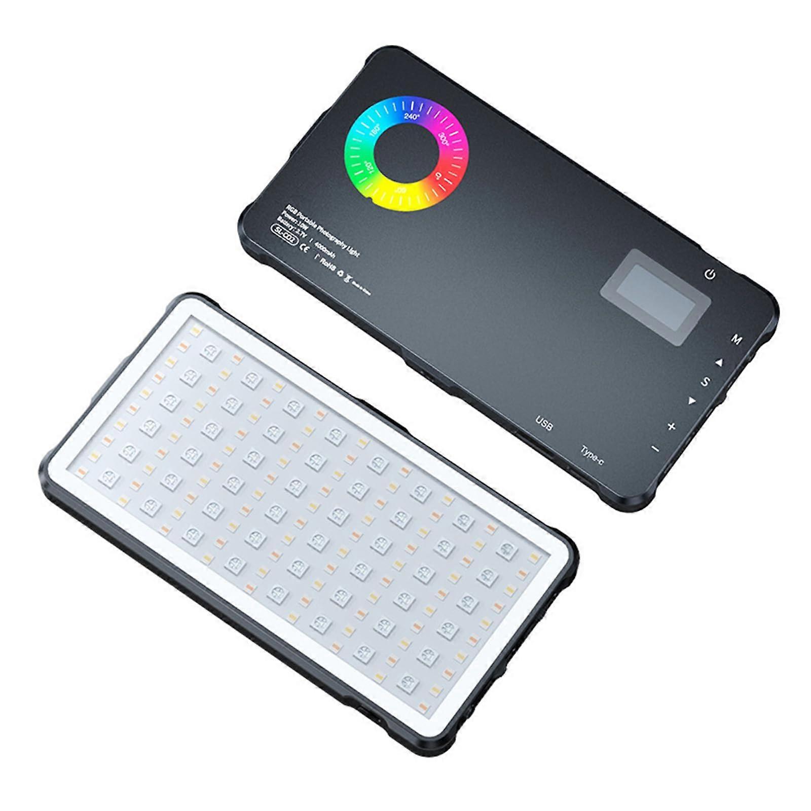 Fill Light 10W Professional Rechargeable LED Panel 4000mAh 2500K9000K Full Color Temperature For Live Streaming