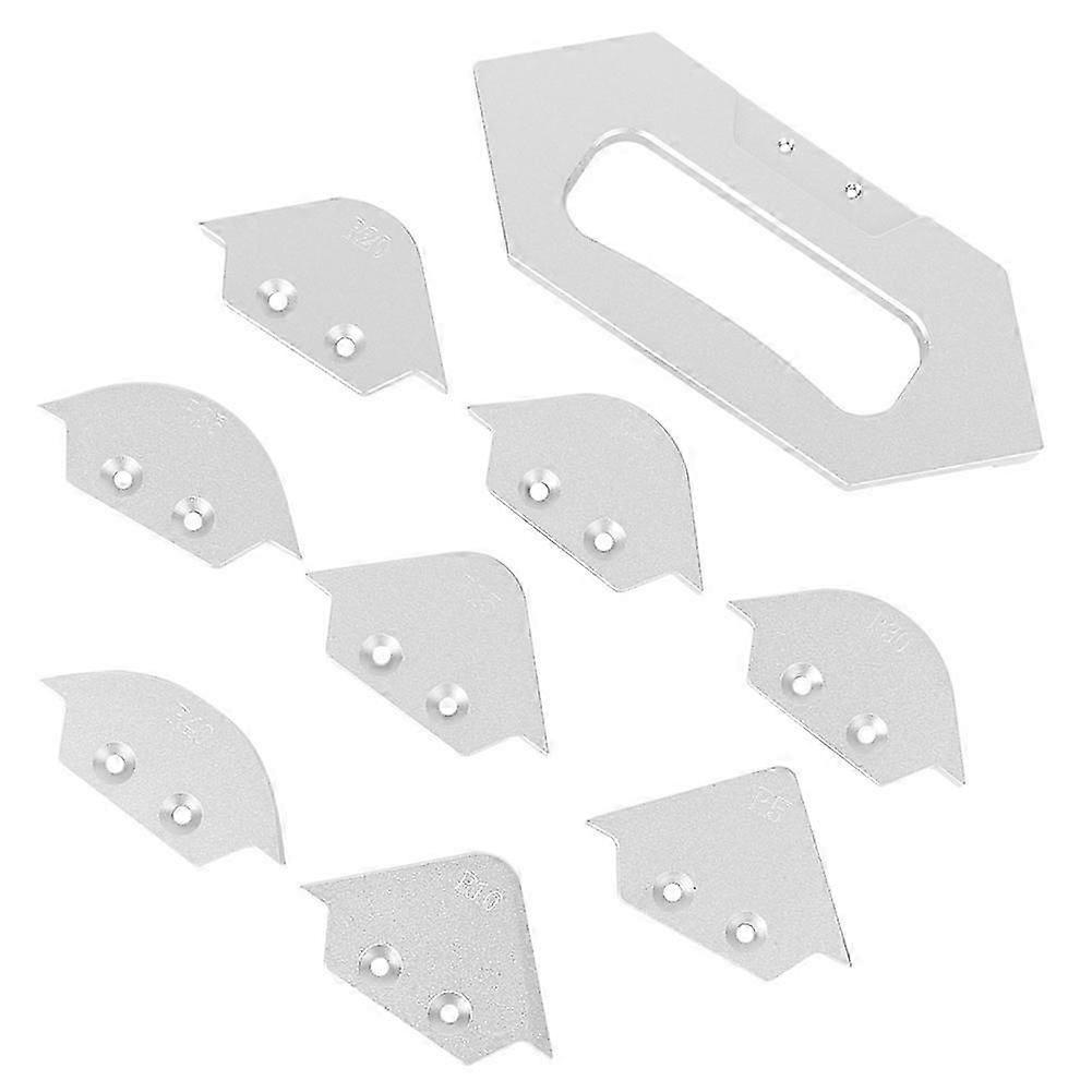 Router Table Corner Radius Jig Set for Woodworking Trimming and Chamfer Profile Templates