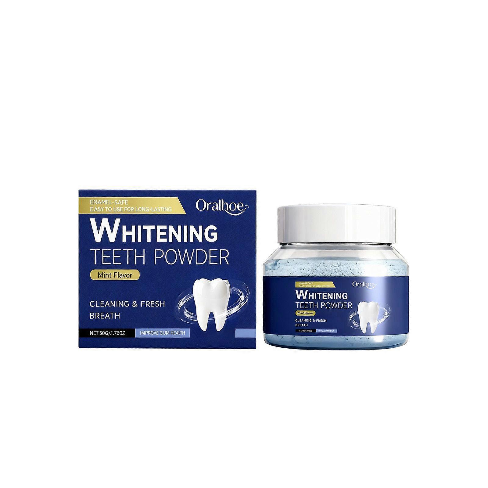 Teeth Whitening Powder, Natural Teeth Whitener, Instant Whitening and Stain Removal, No Sensitivity - Enamel-Safe for Coffee, Tea, Food, Wine, and Tob