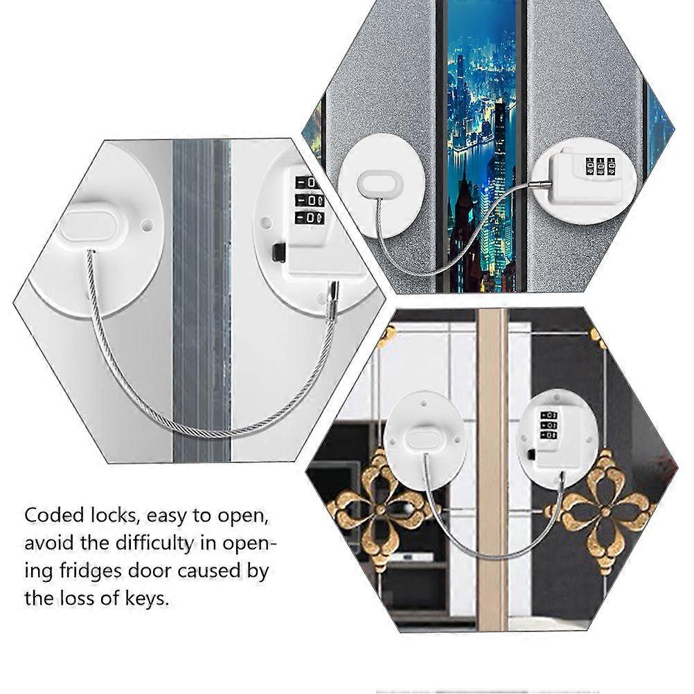 Combination Fridge Lock Baby Proofing Lock for Cabinet Refrigerator Window