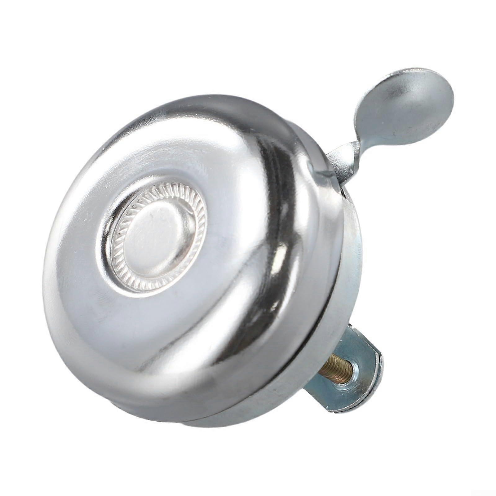 Nostalgic Bicycle Bell For All Types Of Bicycles, Silver Finish, Easy Installation, Retro Style