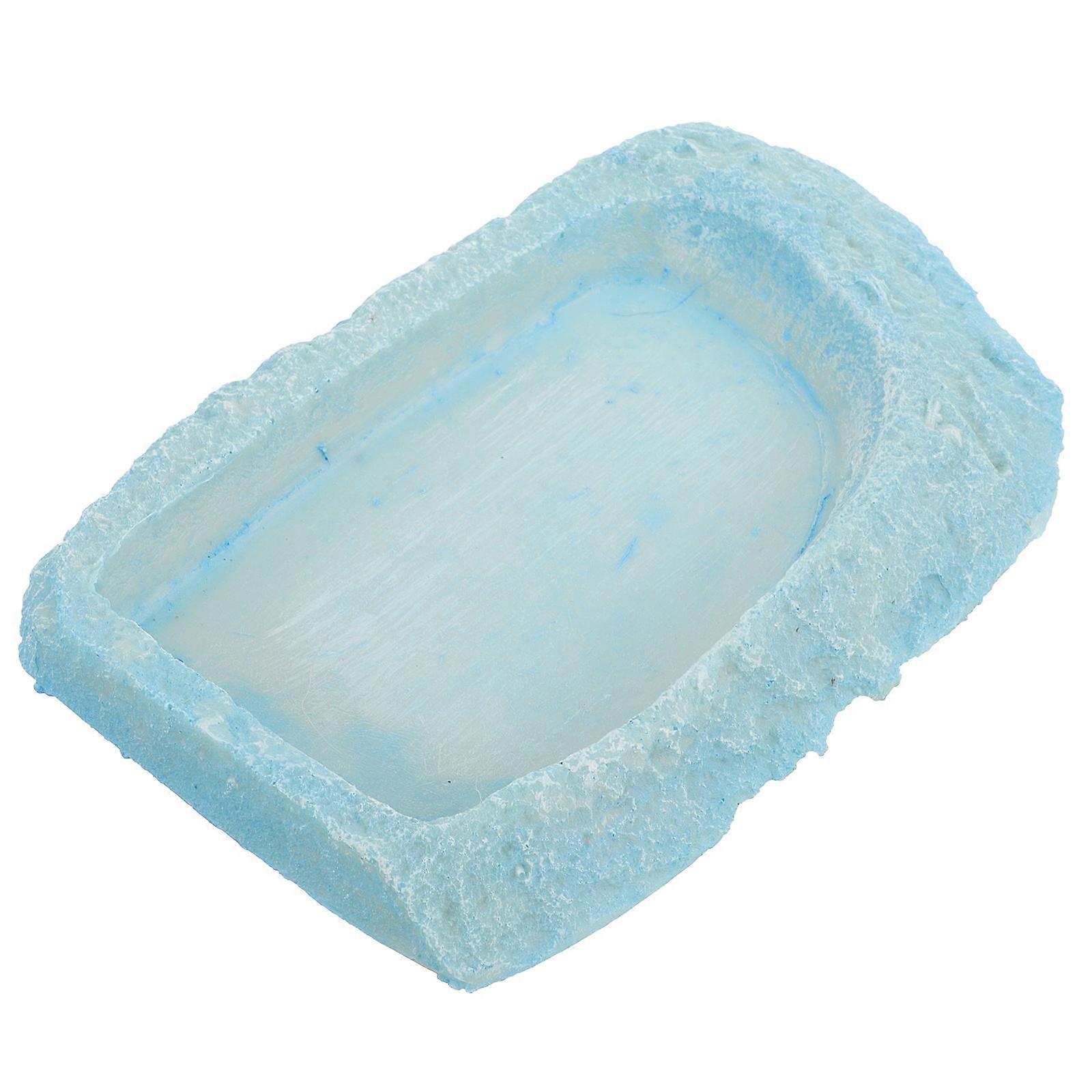 Reptile Water Bowl Resin Feeding Dish for Feeding 2Pcs Durable Material