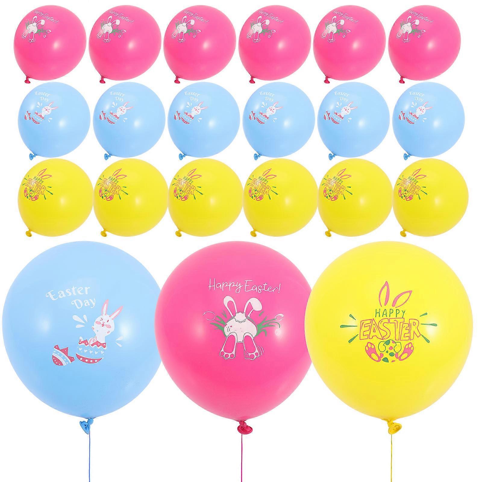 Easter Theme Balloons 90 Pcs Round Latex Balloons Ideal For Children's Birthday Party And Baby Shower