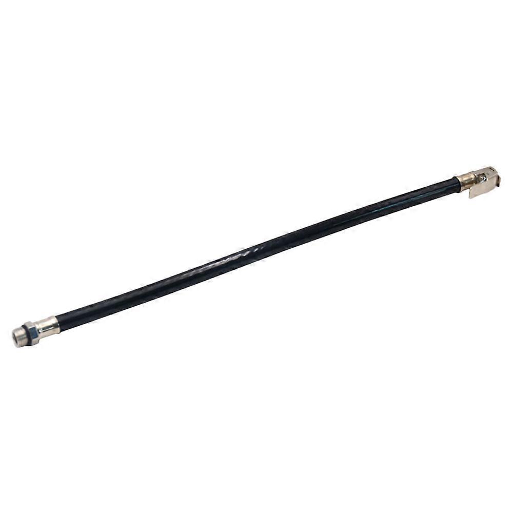Inflator Tube With Chuck 4Pcs Essential Equipment For Outdoor Use Vehicle Tire Pressure Measurement Black