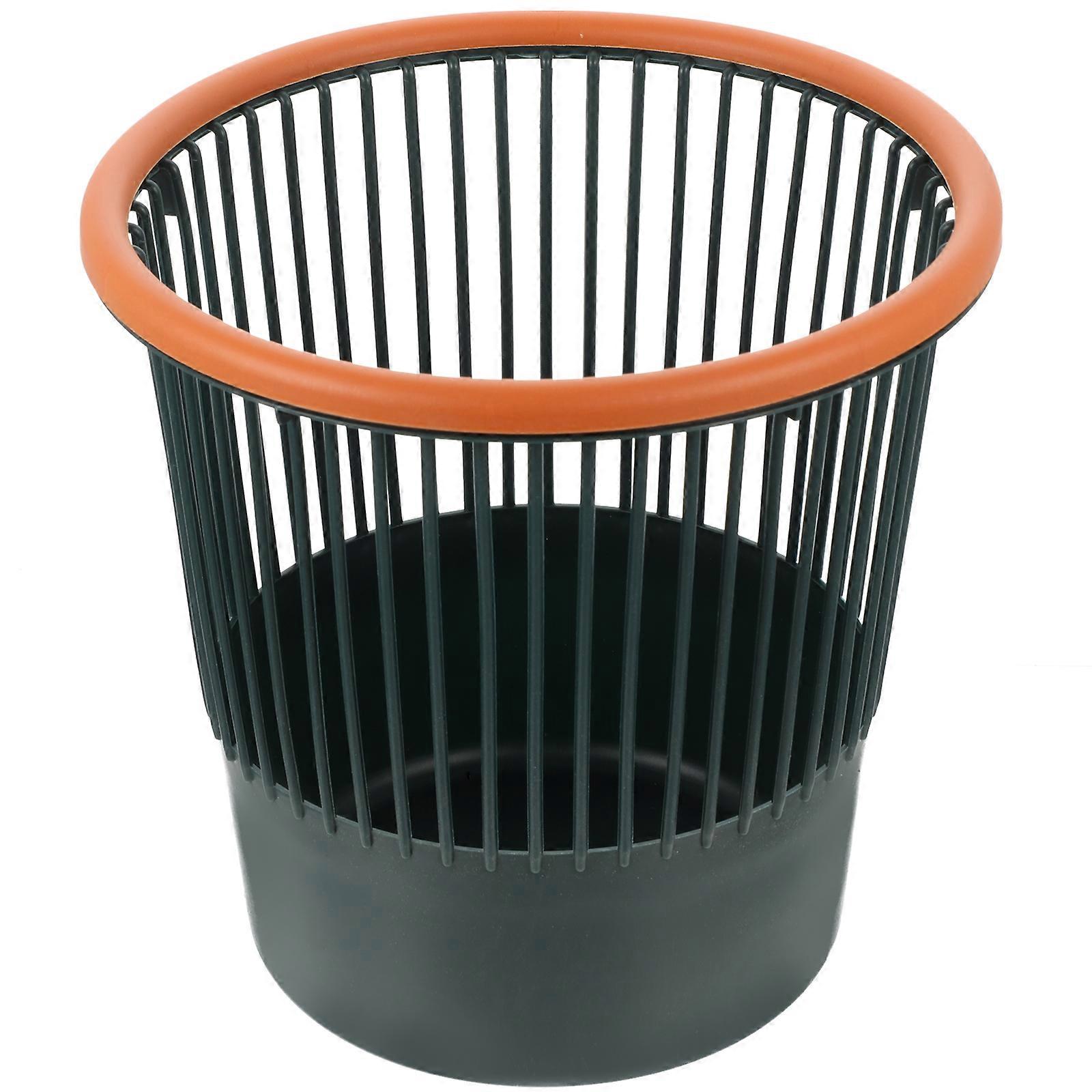 Storage Use Rubbish Bin Green PP Household Office Trash Can