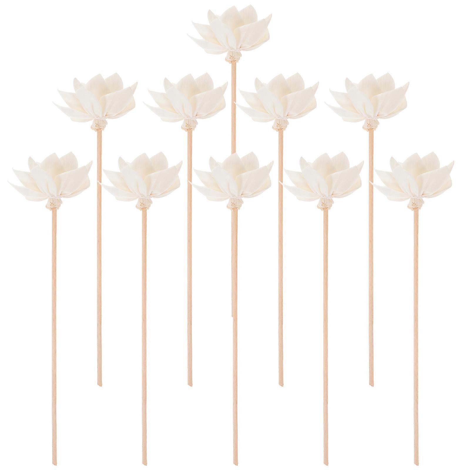 Beige Fragrance Diffuser Rods Rattan Sticks for Decor 30Pcs Aroma Replacement