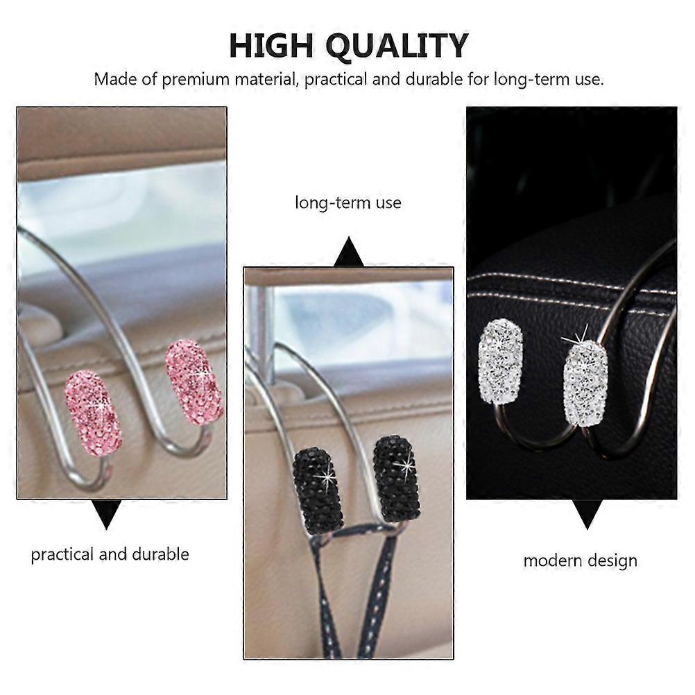 Durable Back Seat Hooks For Car Accessories With Double Hook Functionality For Storing Groceries 2Pcs