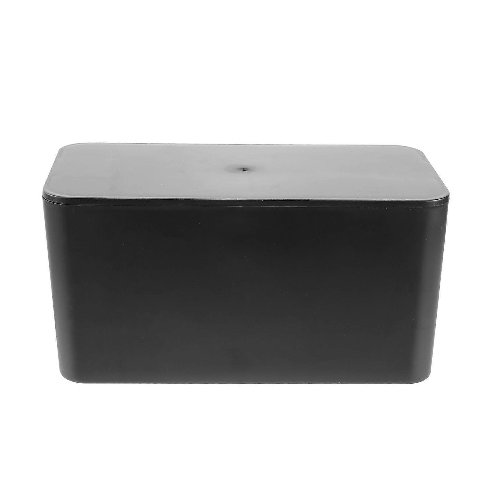 Power Strip Cable Box Management Organizer for Black Plastic