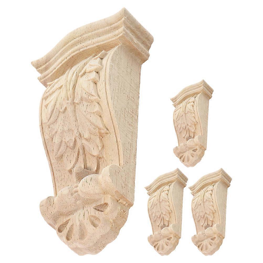 European Style Carved Wood Corbels Decorative Brackets for 8Pcs DIY