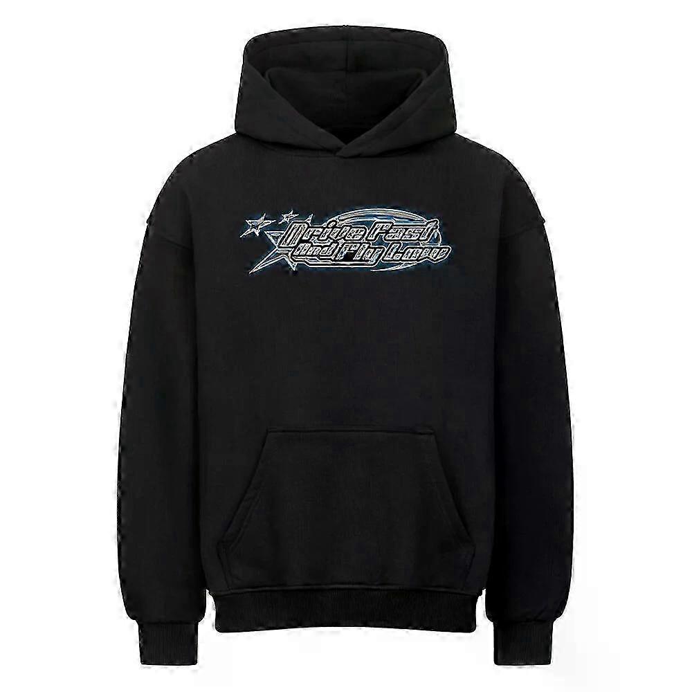 Drive Fast Fly Low 2 Black Hoodie Pullover Rockinstone