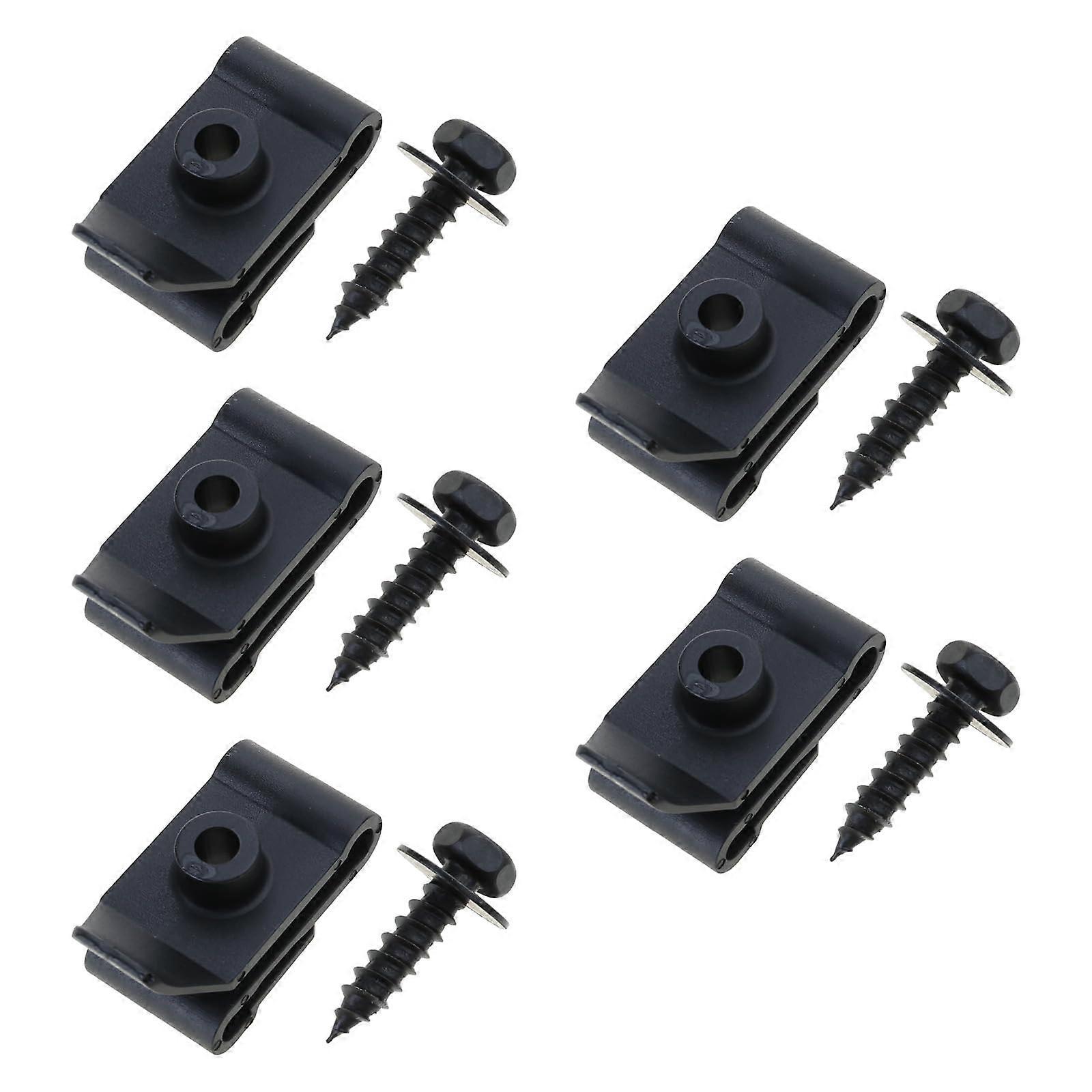 Metal U-Type Screw Fastener Clip for Car Bumper Trim Panels, Anti-Rust Clamp, Durable Base Clips, Compatible with Various Models