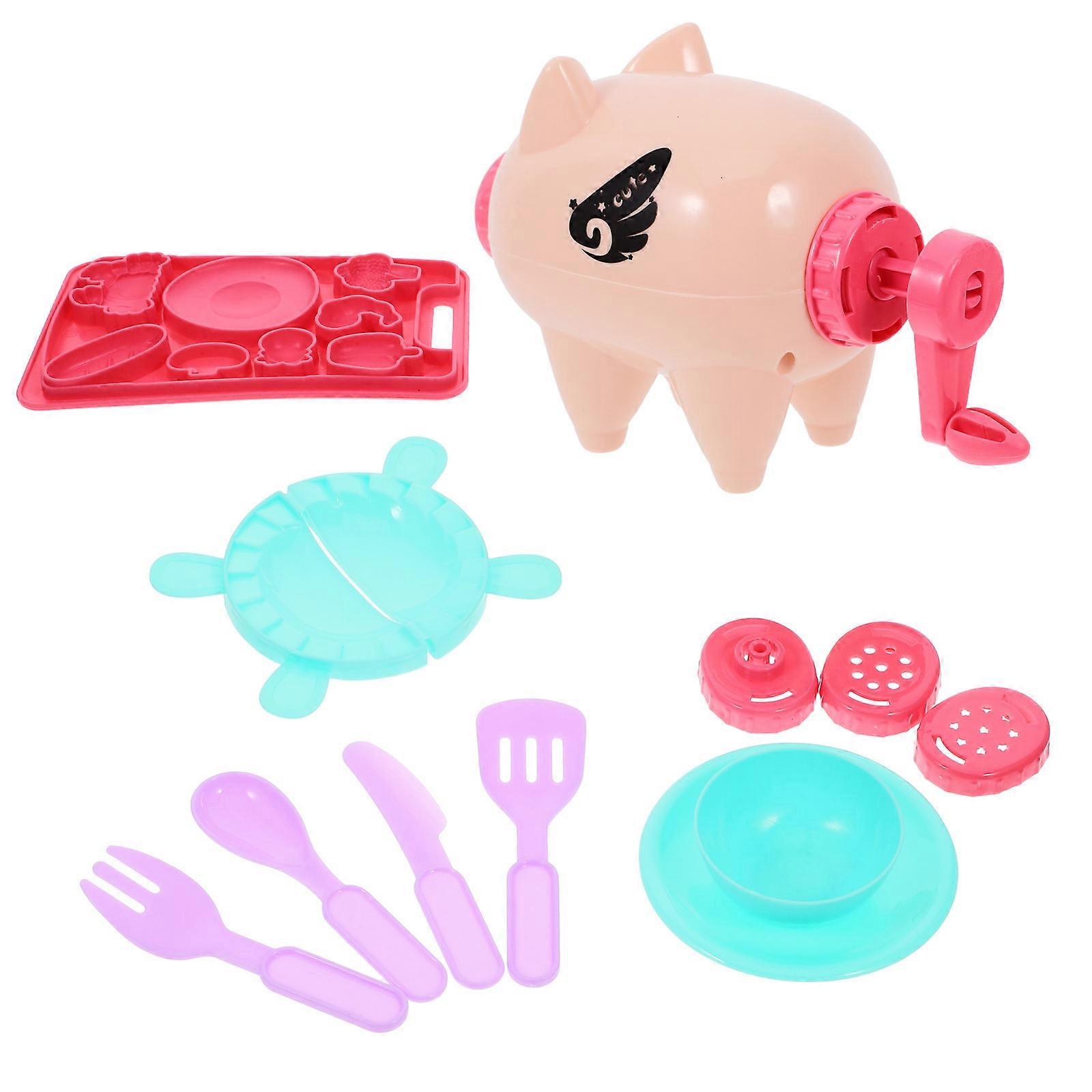 Educational Kids Mold Toy Plasticine Mold for Playing 2Sets Assorted Color