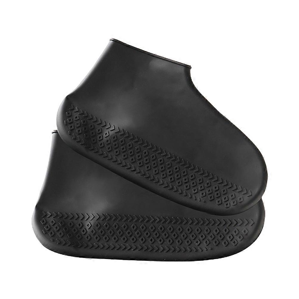 Durable Silicone Shoe Cover Designed For Daily Commute And Travel 21.5X12.7Cm Waterproof 4 Pairs