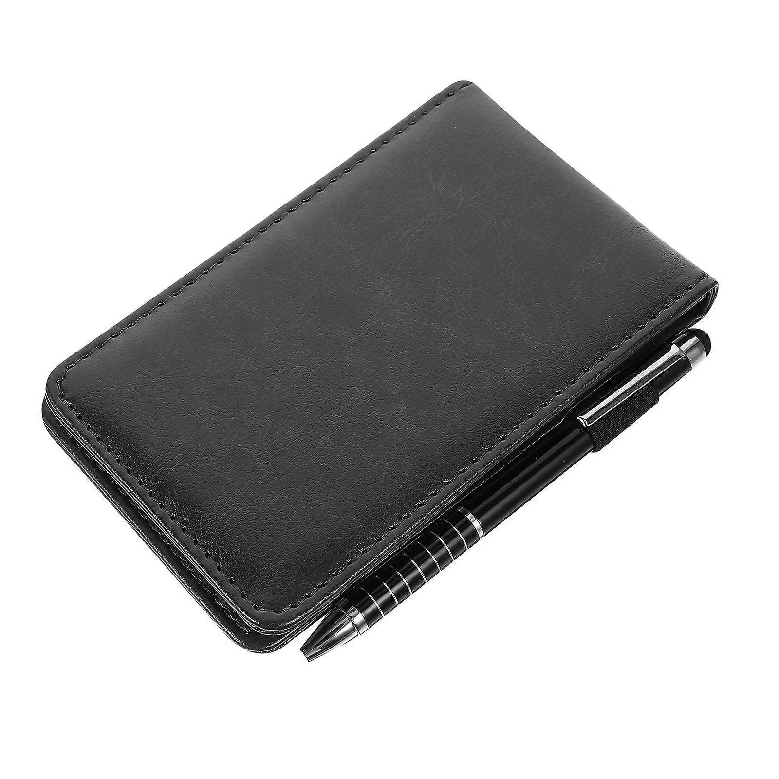 Small Pocket Notebook A7 Miniature Notepad for Office 3Sets with Pen