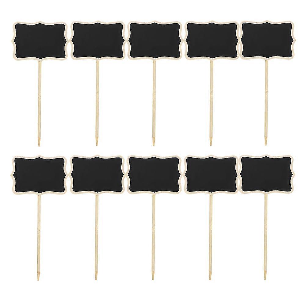 Portable Mini Chalkboard Signs 40 Pcs Ideal For Craft Displays Buffets Events Home Use Office Messaging Stylish Rectangular Design