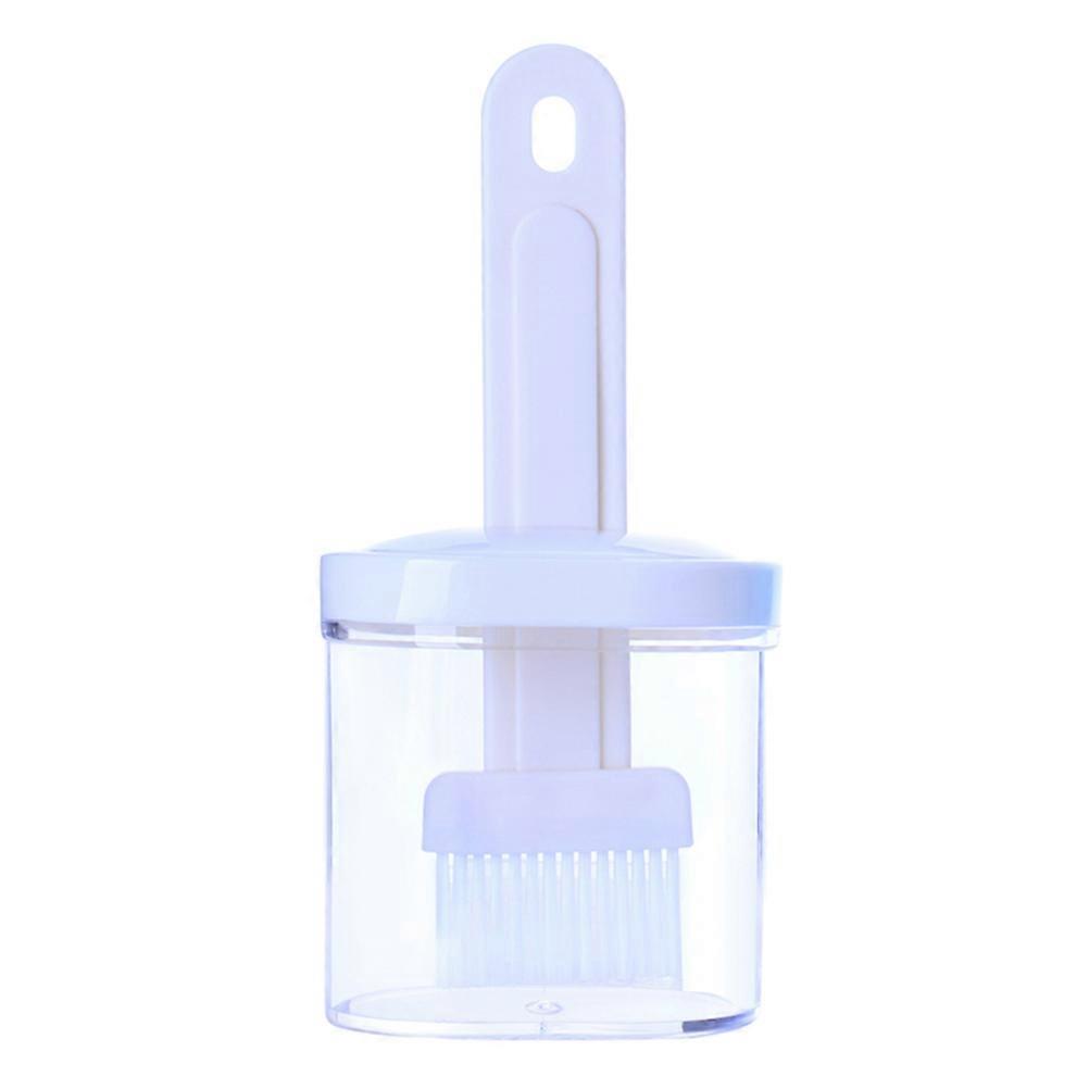 Oil Brush Heat Resistant Brush with Container for Barbecue 2Pcs Kit