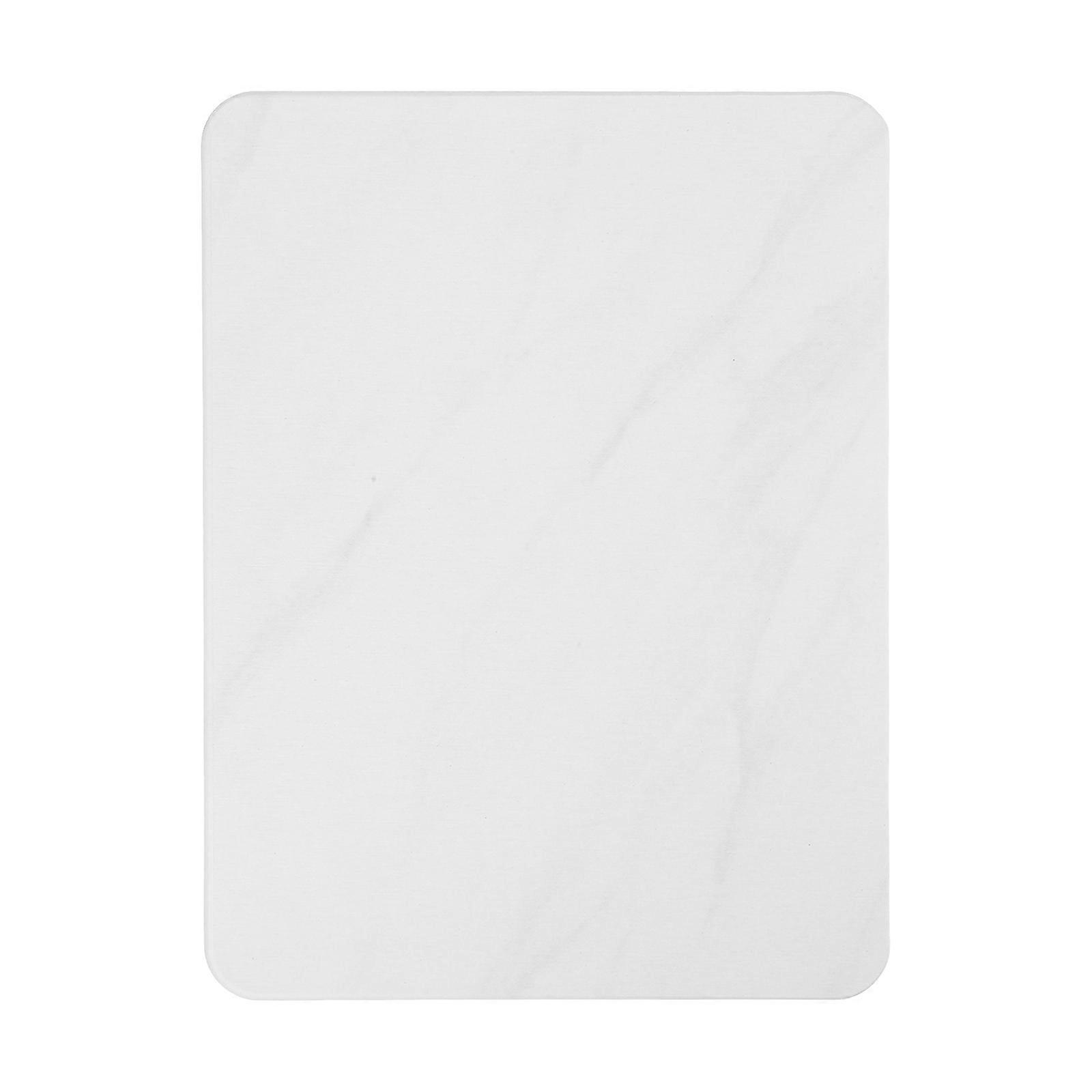 Nonslip Design Dish Drying Mat For Dishes 15.7X11.8X0.4In White Versatile Application 1Pcs