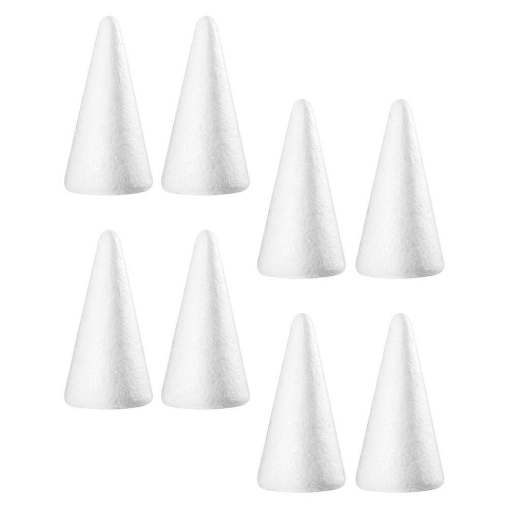 8Pcs Plastic Cones Shape DIY Craft Materials Suitable For Christmas Tree Projects Designed For Kids Creative Use
