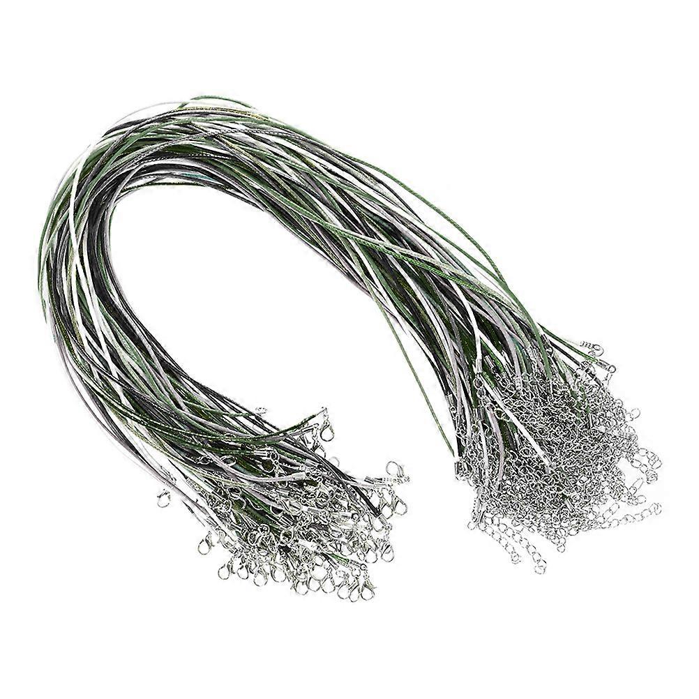 DIY Necklace String Assorted Color for Jewelry Making 60Pcs Wax Rope