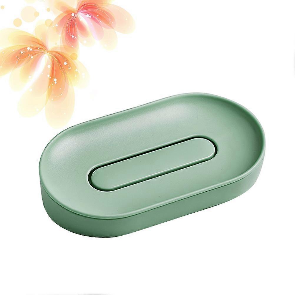 Soap Dish With Drainage Abs Material Wall Mounted Bacteria Prevention 1Set