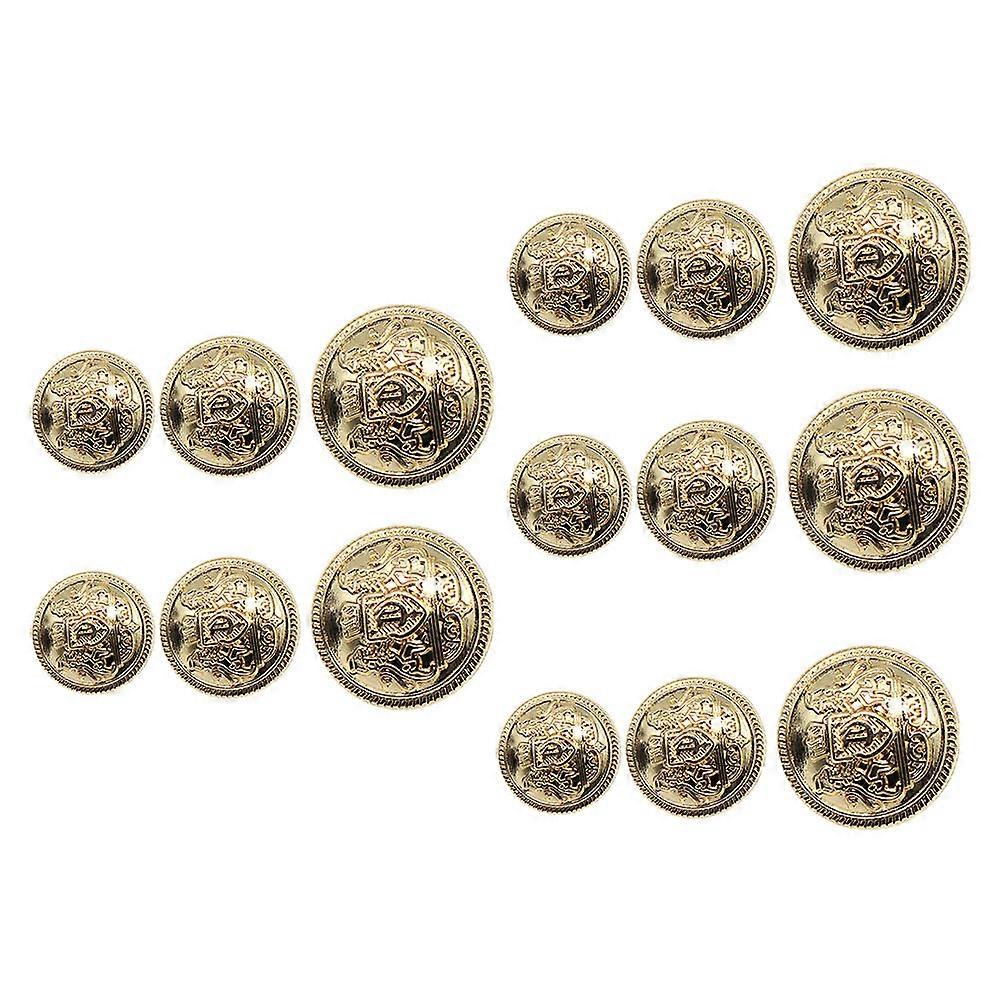 Metal Button Zinc Alloy Coat Buttons for Clothes Use 30Pcs Pack
