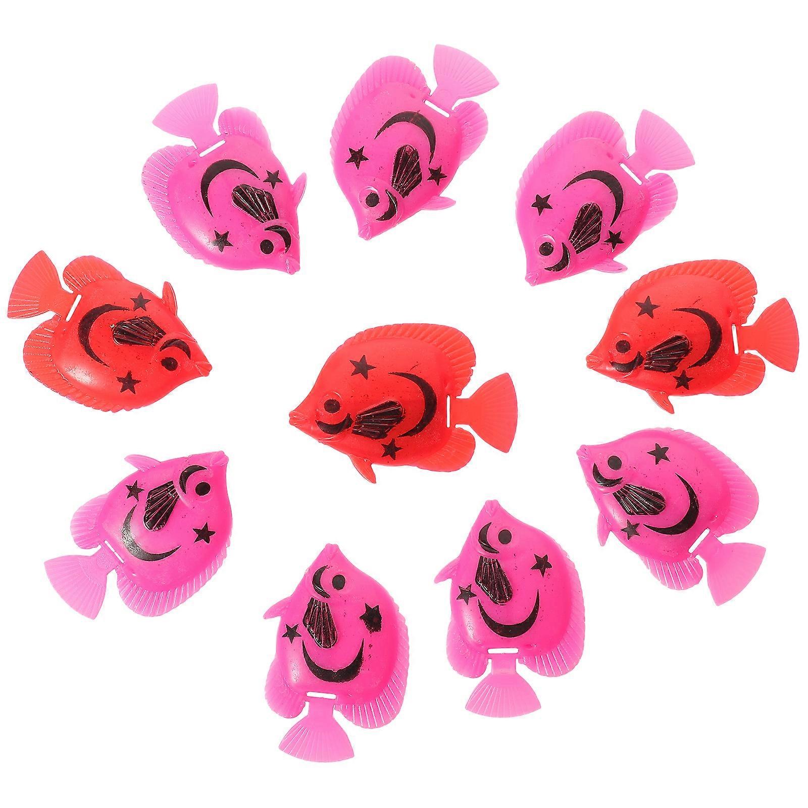 Artificial Floating Fish Plastic Decoration for Fish Tank 20Pcs
