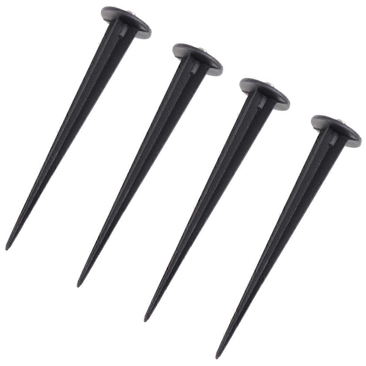 Ground Spike Lawn Lamp Stakes for Garden 20Pcs with M5 Screw in Black
