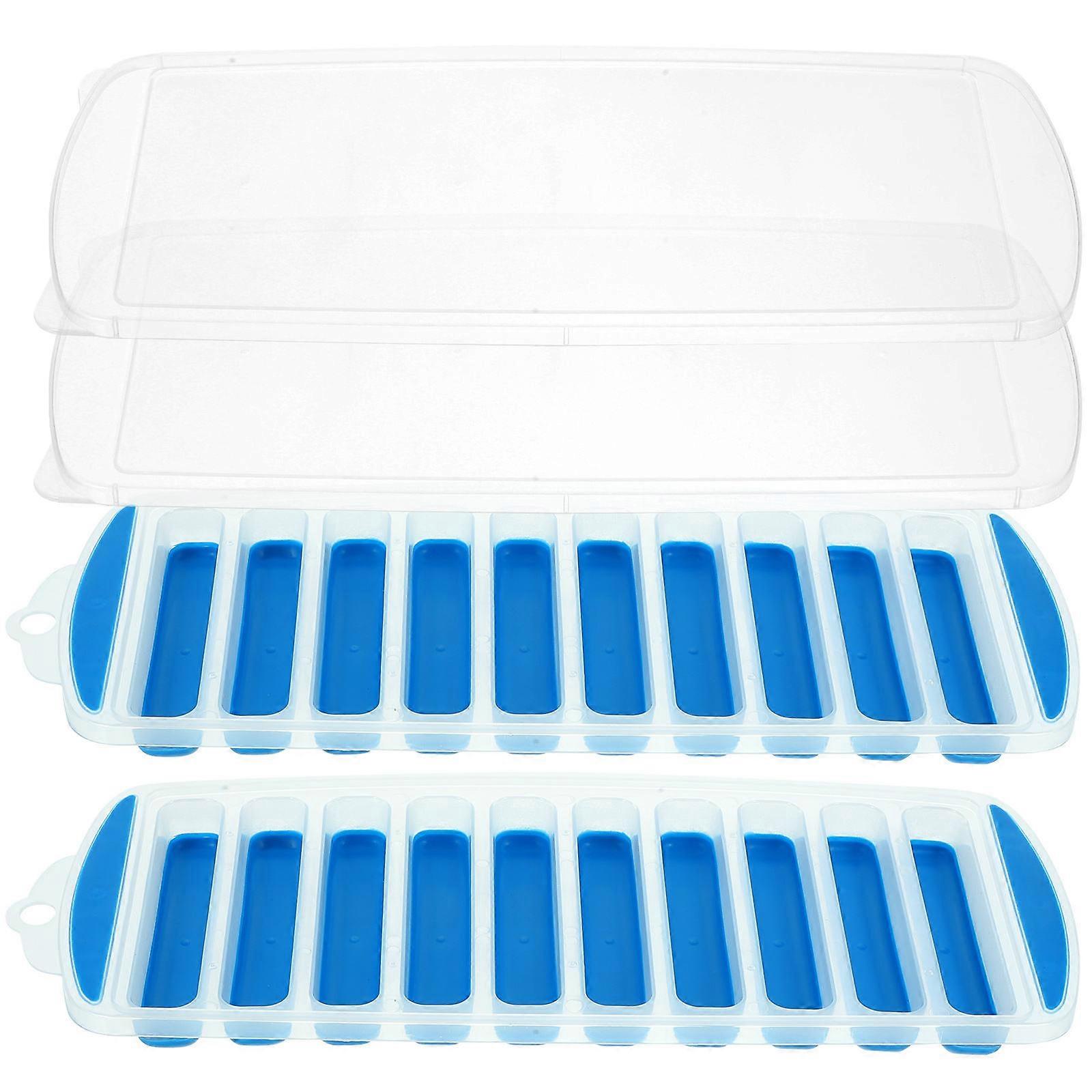 Leak Free Reusable Ice Trays Cooling Drinks Prevent Smell Polypropylene 2 Sets