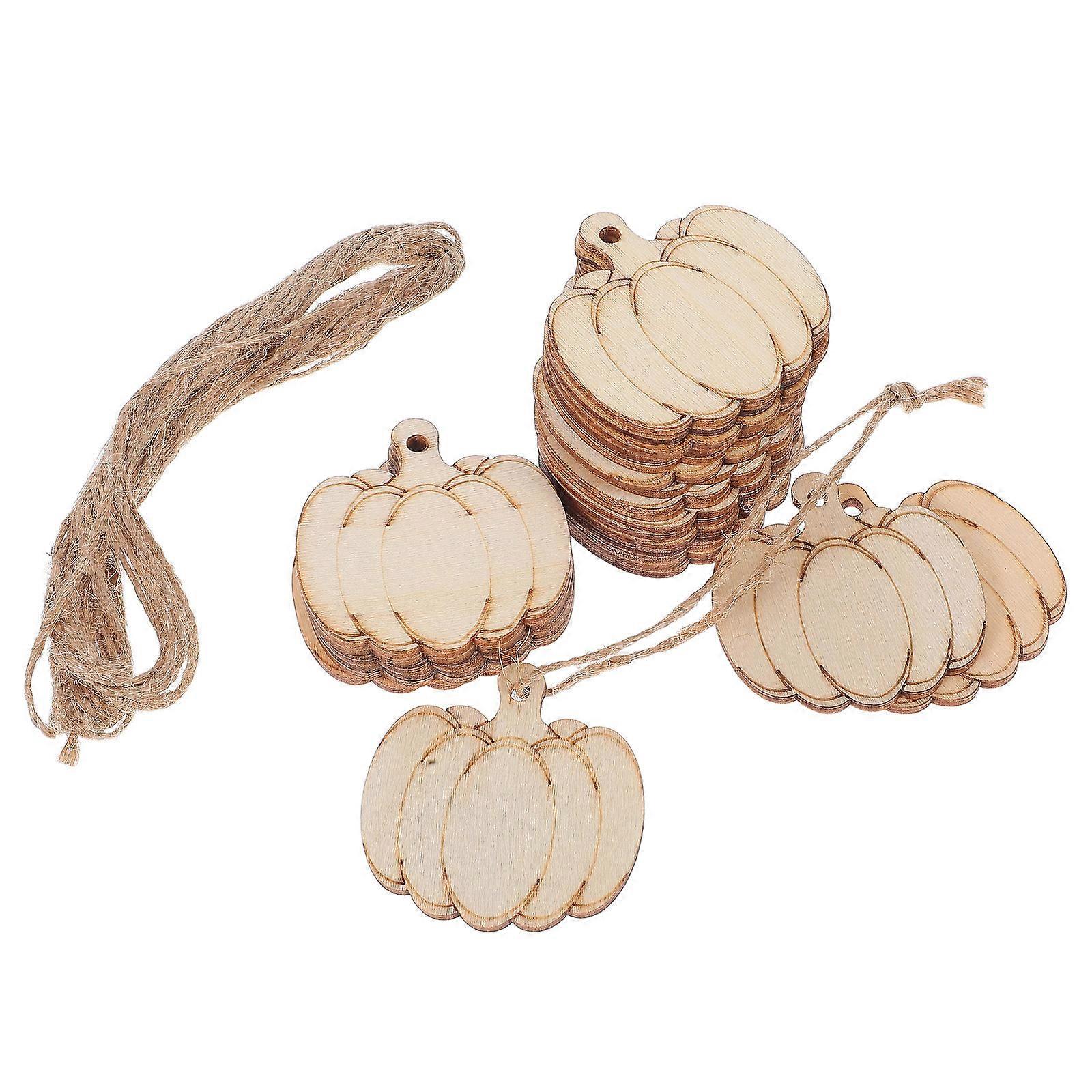 Halloween Wooden Pumpkin Cutouts for Craft Projects 3Sets