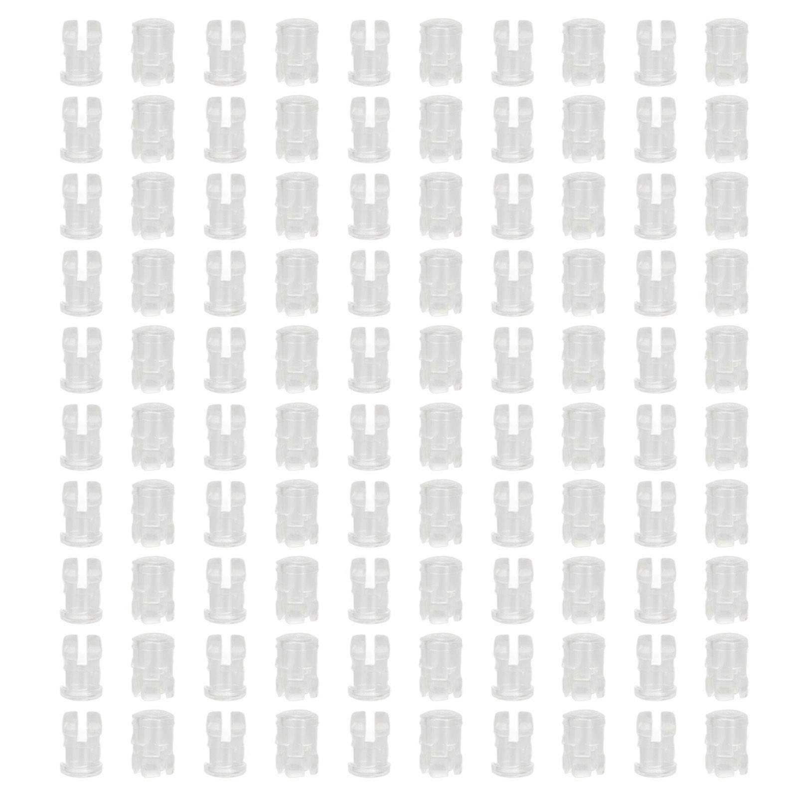 100Pcs LED Light Emitting Diode Shade Transparent Cap Protective Cover Electronic Component 3mm