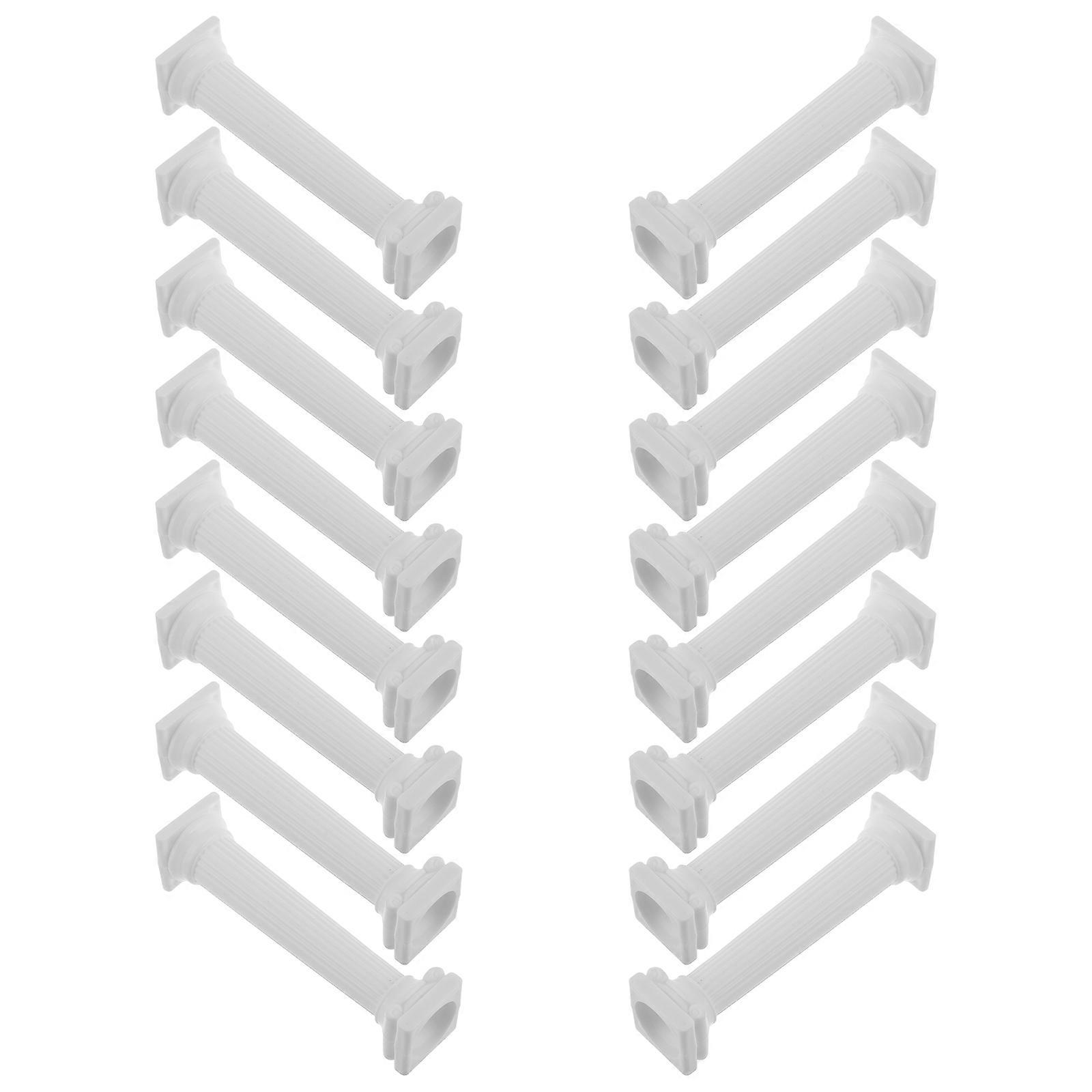 Greek Column Sculpture Mini Column Decor for Decoration 32Pcs White
