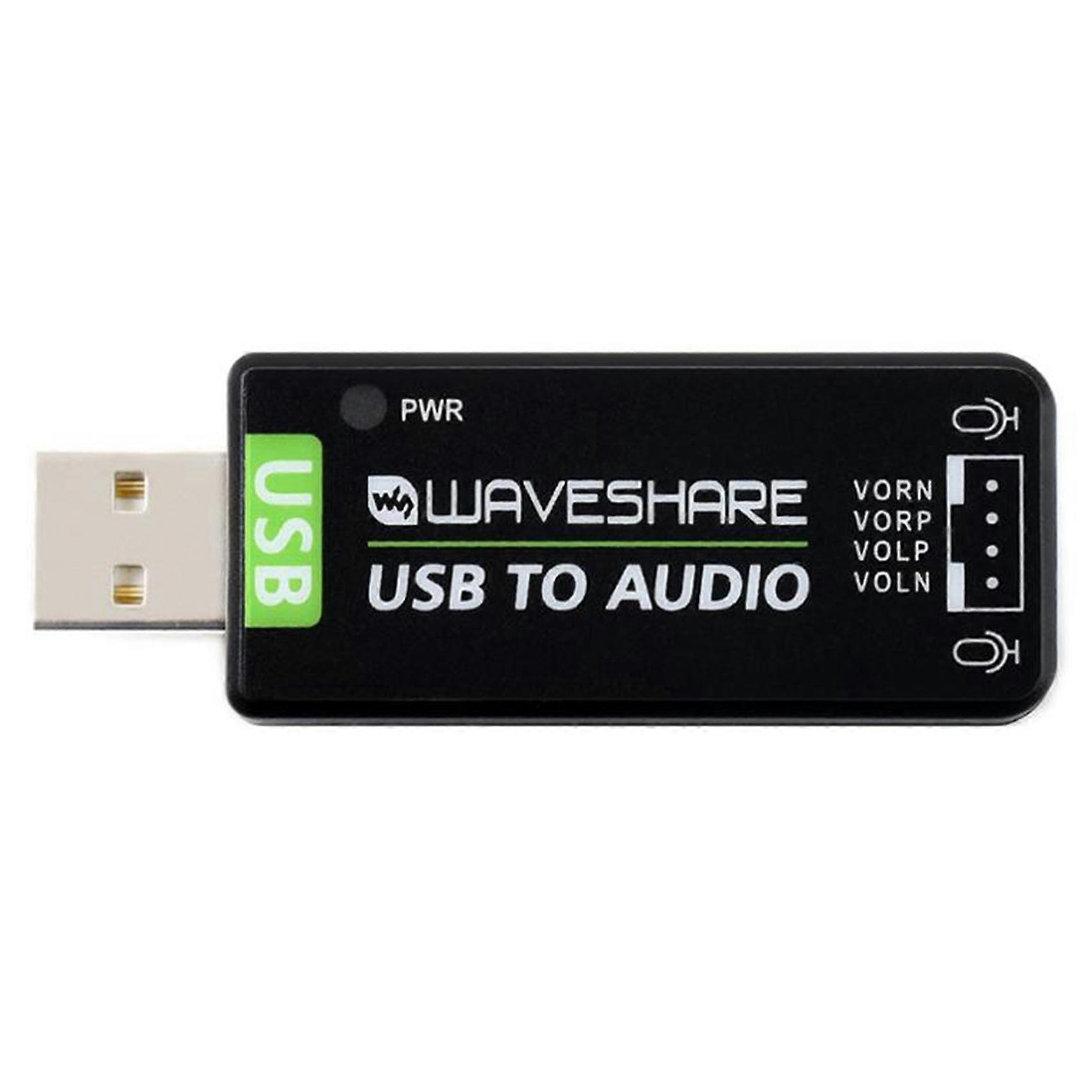 Waveshare USB Sound Card, USB Audio Module, Driver-Free